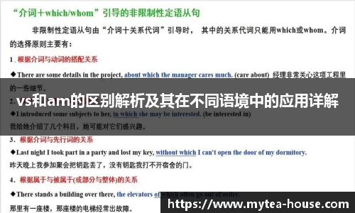 vs和am的区别解析及其在不同语境中的应用详解